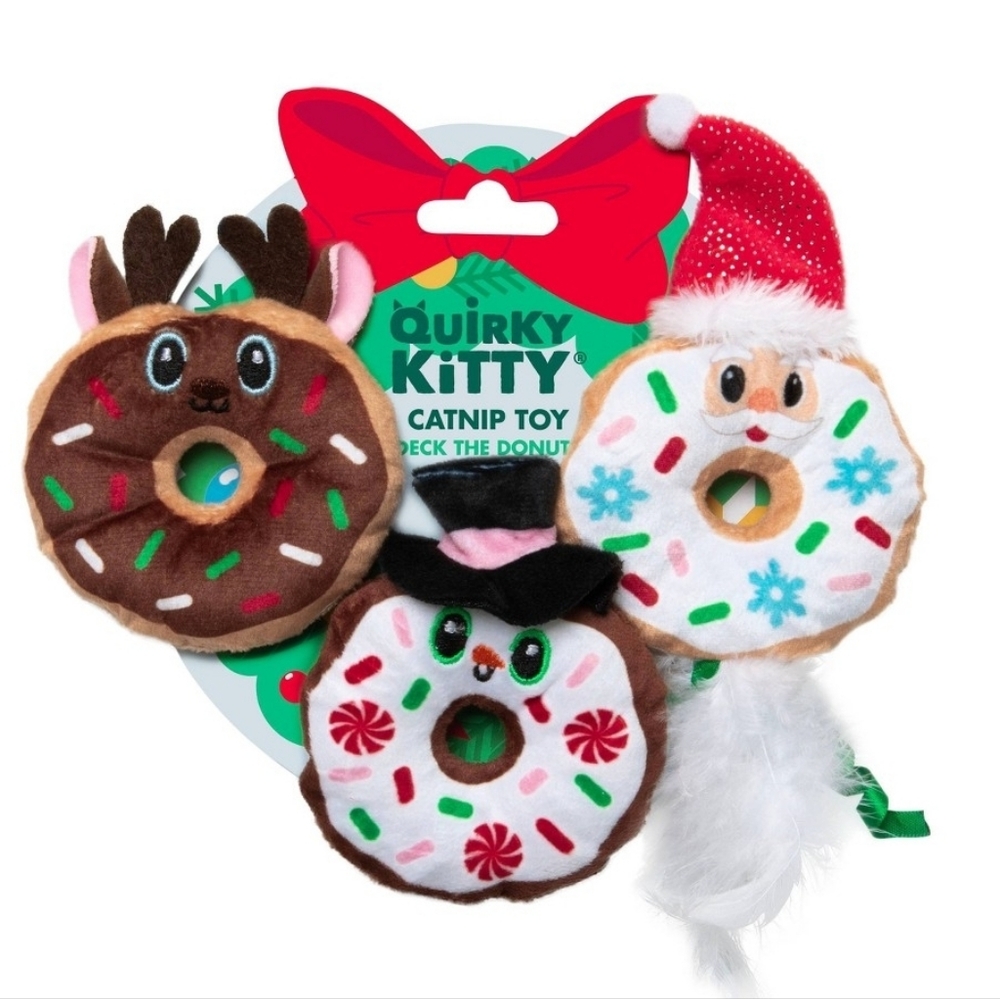 Quirky Kitty Catnip Donut Toys